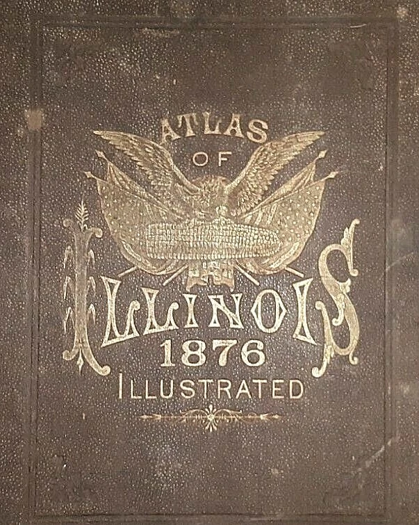 Mapa de ferrovia e condado de 1876 ~ ST CLAIR Co., Illinois ~ Washington Co. ao contrário - Imagem 4 de 4