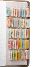 Spanish Bible Tabs Large Print Easy to Read Bible Journaling Book Tabs Christ...
