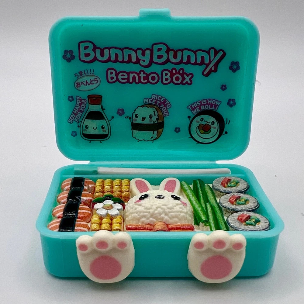 Bunny Bento Box Mini Brands Kawaii w/ Chopsticks ZURU Rare Bunny Bento Box Mini Brands Kawaii w/ Chopsticks ZURU Rare