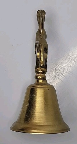 Vintage Brass Unicorn Bell 5" Tall Mythical Creature Fantasy MCM - Picture 2 of 6