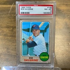 1968 Topps Bob Saverine #149 *Senators* PSA 8 NM-MT