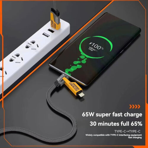 Schnellladekabel 4 in 1 USB für Samsung S24 Xiaomi Huawei iPhone 15 Handy PH - Bild 3 von 8