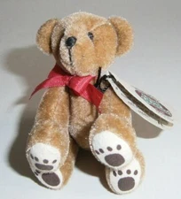 GANZ COTTAGE COLLECTIBLE- PLUSH MINIATURE BEAR "MIGUEL"FULLY JOINTED- ARTIST L