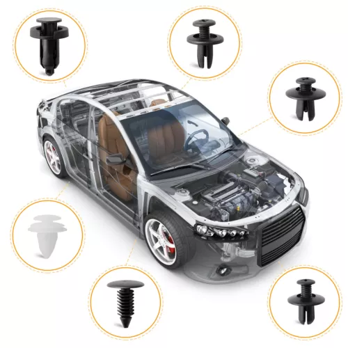 For Jeep 100Pcs Car Bumper Hood Clips Retainer Rivet Fastener Fender Push Pin - Picture 4 of 10