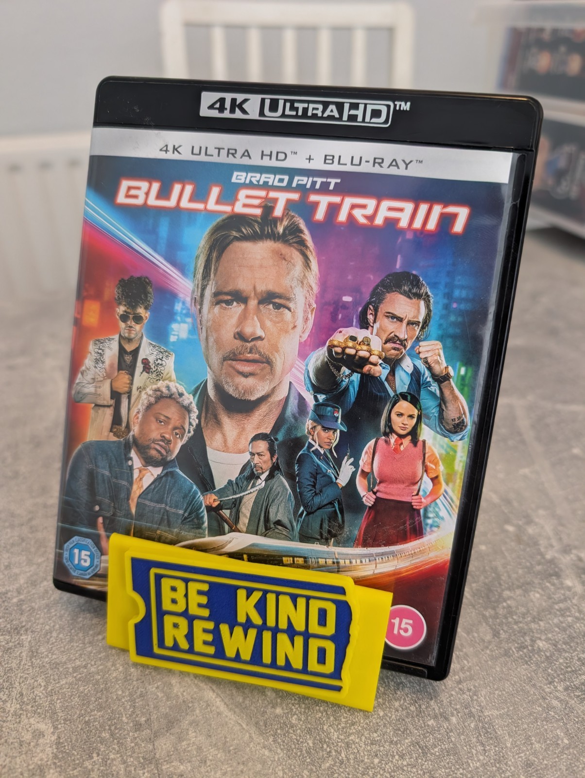 Bullet Train 4K Ultra HD + Blu-ray Brad Pitt Action Comedy Movie