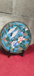 Assiette Emaux cloisonné chinois