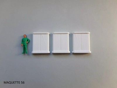 ho 3 Verteilerschränke PTT weiß Telekommunikation 1/87 Dekor Zug Diorama