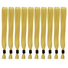 50 Pcs Cloth Event Wristband, Disposable Wrist Bands, Gold