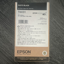 Epson Genuine T6031/C13T603100 Photo Black Ink 220ml Stylus Pro 7800/9800