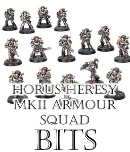 Warhammer Horus Heresy Astartes Space Marine MKII Power Armour Squad Bits 2025