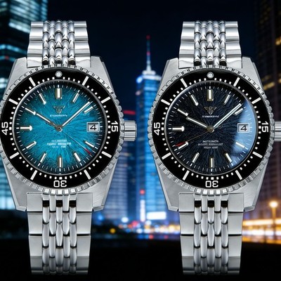 10ATM Tandorio New 40mm 62MAS Texture Sapphire Glass Men NH35 Automatic Watch