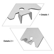 Piastra chiodata facile da usare per borchie legno cavo protezione filo 1 5x2 5