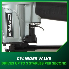 Metabo HPT N5024A2 Stapler Pneumatic Nailers Lathing 16 Gauge 1" Width 2" Length