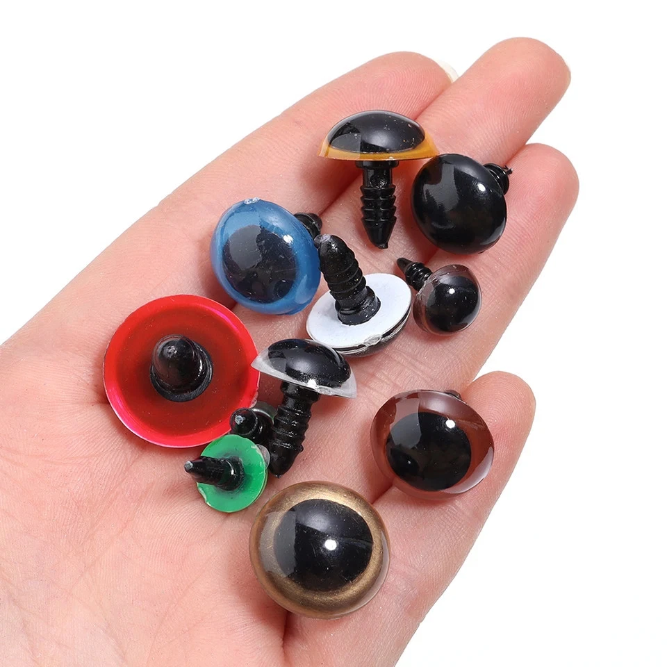 Juguete de plástico para ojos de seguridad muñeca amigurumi decoración hágalo usted mismo artesanía fabricación de joyas 50 piezas Foto 4 de 4