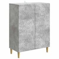 Sideboard Anrichte Wohnzimmer Betongrau 66X34,5X90 Cm Holzwerkstoff