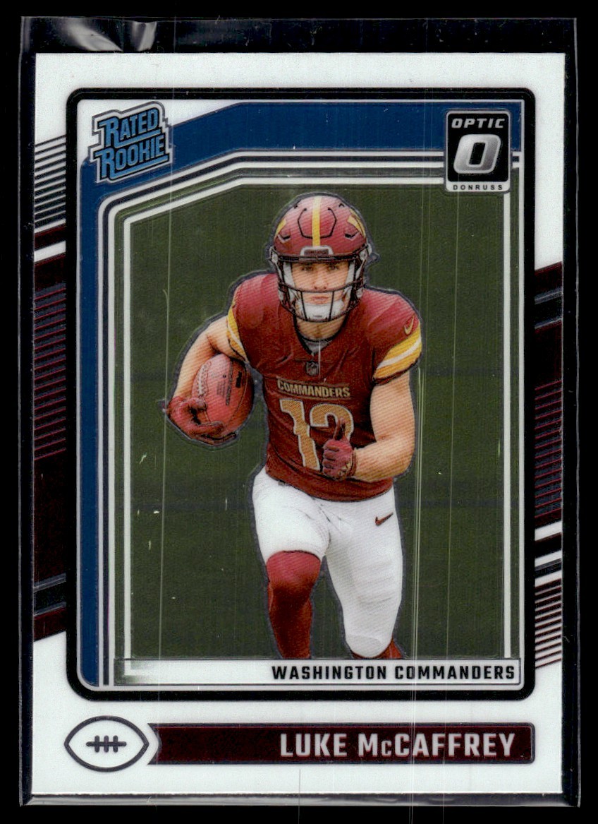 2024 Donruss Optic Luke McCaffrey Rookie Washington Commanders #268