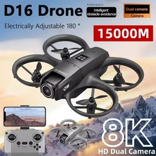 D16 Mini Drone 8K HD Dual Camera GPS Foldable Quadcopter