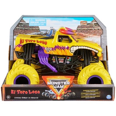 , Official El Toro Loco Monster Truck, Collector Die-Cast Vehicle, 1:24 Scale...