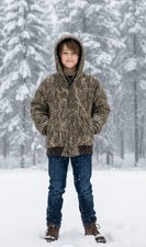 Trail Crest Mossy Oak Kid's Hooded Camouflage Insulated Jacket 10-12