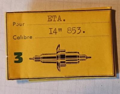 1 Unruhwelle Unruhwelle balance staff ETA 853