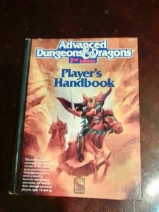 Advanced Dungeons & Dragons 2nd Edition, Player’s Handbook TSR 2101, Hard Cover