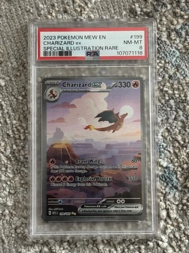 Charizard ex 199/165 SIR Pokémon Card Sv: Scarlet & Violet 151 | PSA 8