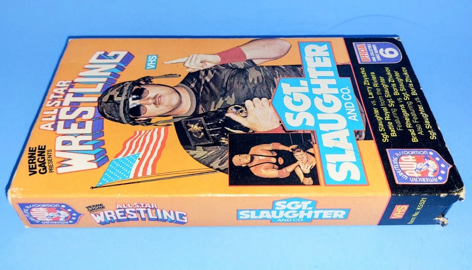 Verne Gagne Presents All Star Wrestling And Co. Sgt Slaughter RARE VHS AWA WWF - Image 4 of 4