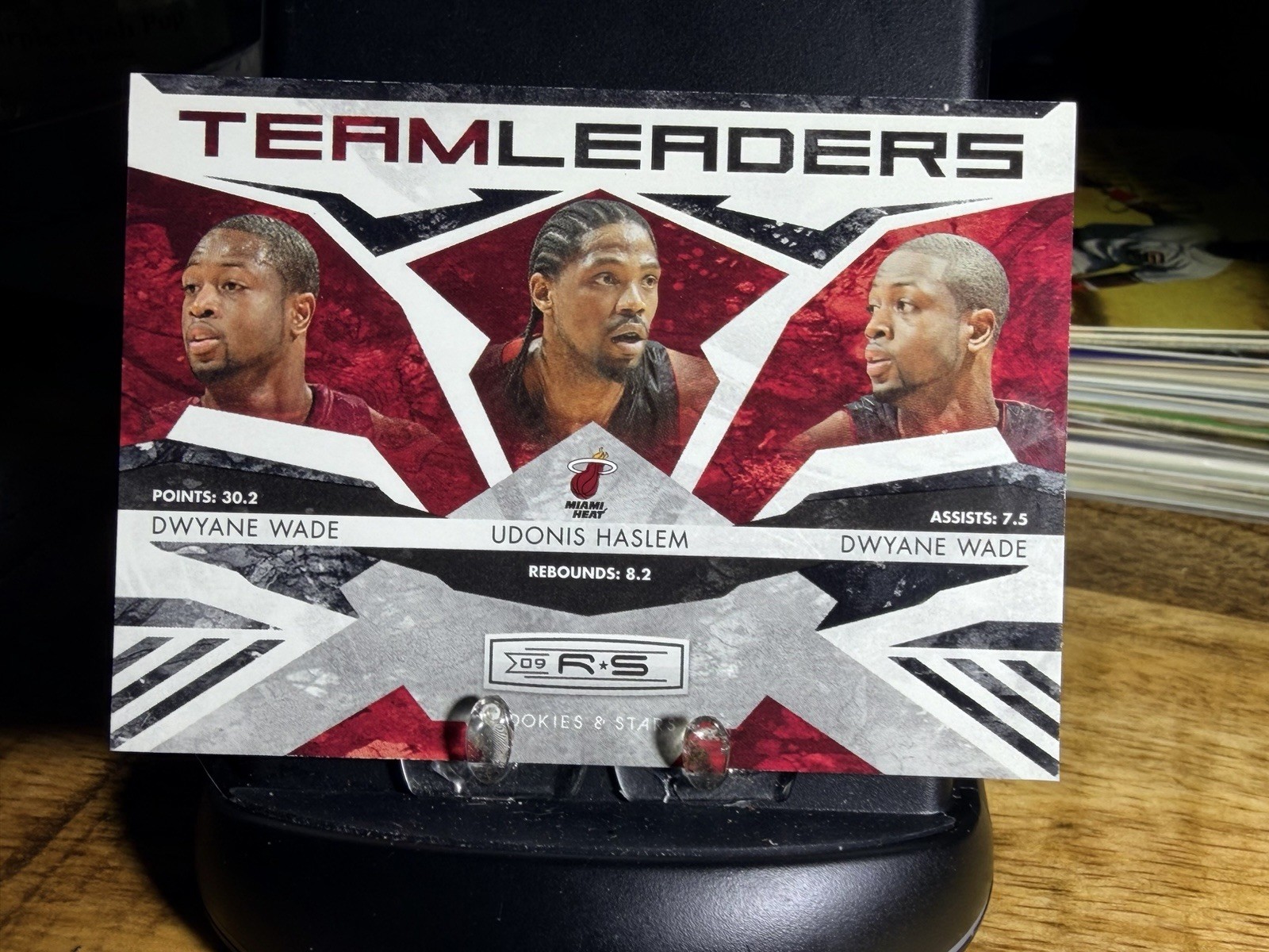 2009 Rookies & Stars Team Leaders Black /100 Dwyane Wade Udonis Haslem Rare!
