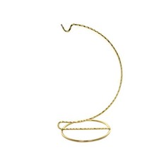Christmas Twisted Brass Hanger L Ornament Stand Display Stands