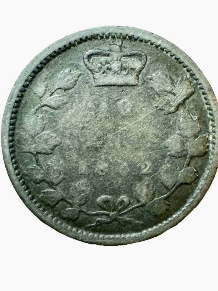 Nuevo Brunswick Canadá 1862 diez centavos 2/2 Foto 2 de 4