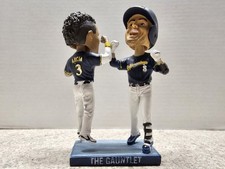 Ryan Braun Orlando Arcia Gauntlet Milwaukee Brewers MLB 2018 SGA Double...