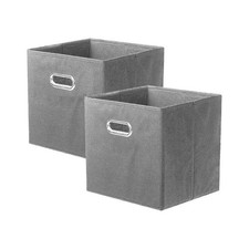 10" 6 pcs Fabric Storage Bins Box Organizer Cube Basket Container