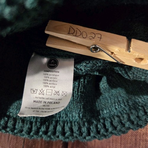 Cabaiai Beanie Hat Unisex OS Bandista Green Interchangeable Bobbles Not Included - Picture 9 of 10