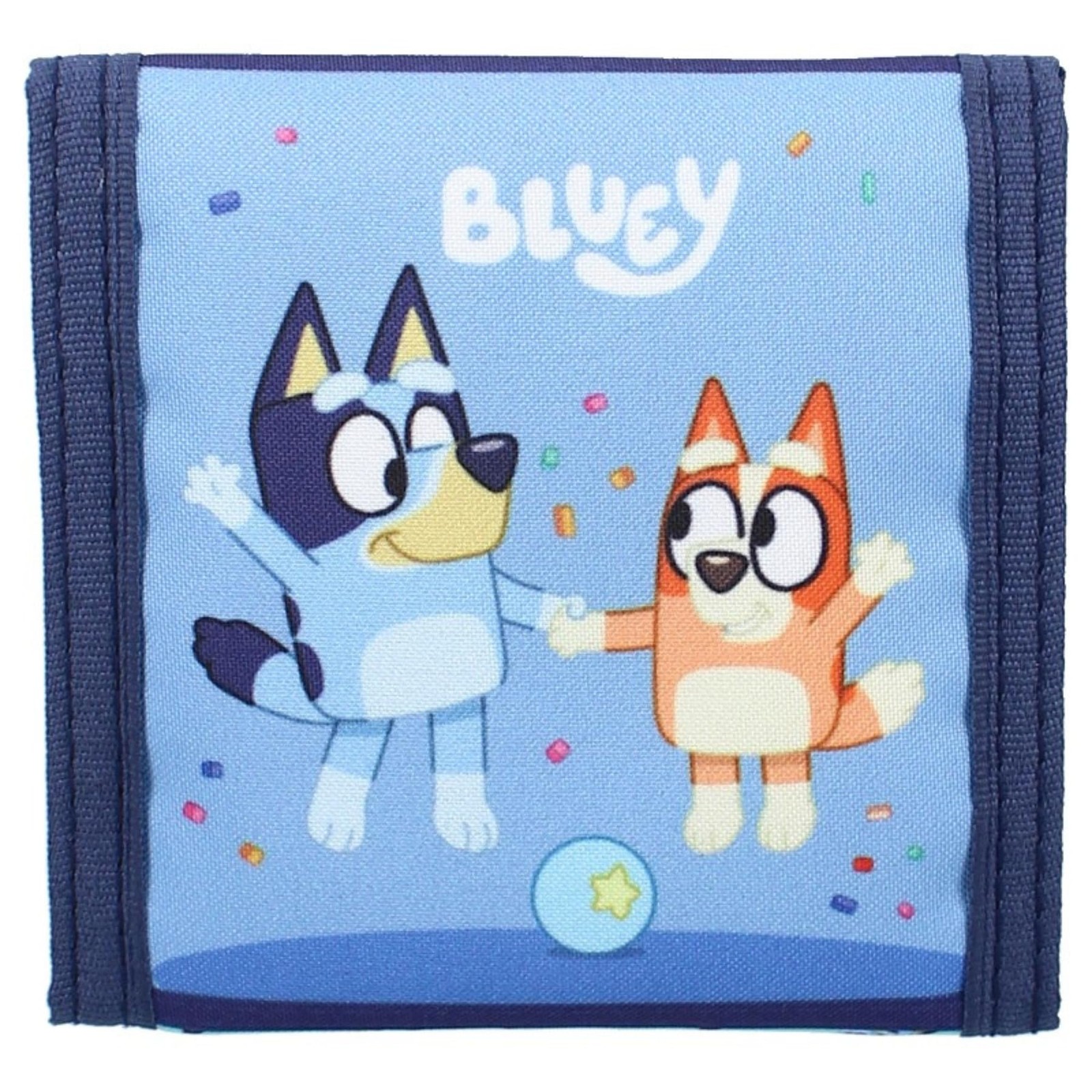 Детский кошелек Vadobag Bluey Best Friends Fun, синий, 10х10х1 см, Дизайн