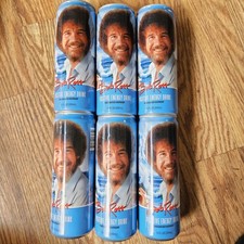 Lot Of 6 Bob Ross Positive Energy Drink Prussian blue Raspberry Caffeine 12oz