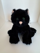 GANZ Webkinz Black Cat Plush HM 135 No Code