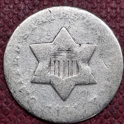 1851 O Three Cent Silver Trime 3c Circulated RARE NEW ORLEANS ISSUE  #100131