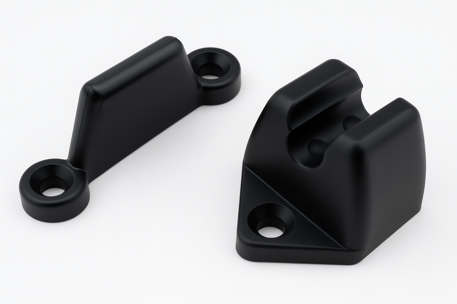 Caravan Door Retainer Veneta - Caravans / Motorhomes  Black Snap Door Retainer