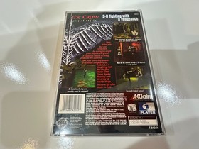 The Crow: City of Angels (Sega Saturn, 1997) CIB Complete w Manual + Reg Card EX