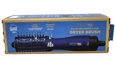 CONAIR Infiniti Pro All-In-One Compact Oval Dryer Brush, (Sapphire) 