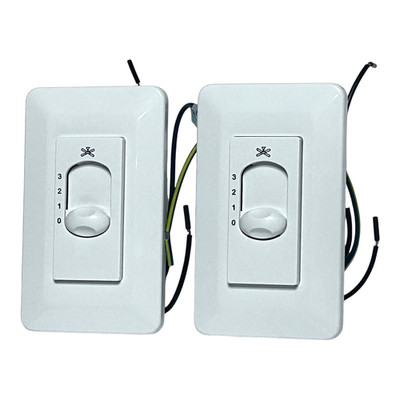 (2) Chungear 3 Speed Fan Light Dimmer Control Slide Switch Single Gang Decora