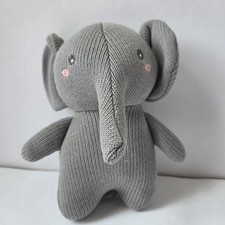 Snuggle Buddy Rattle Elephant Toy Plush Hand ...