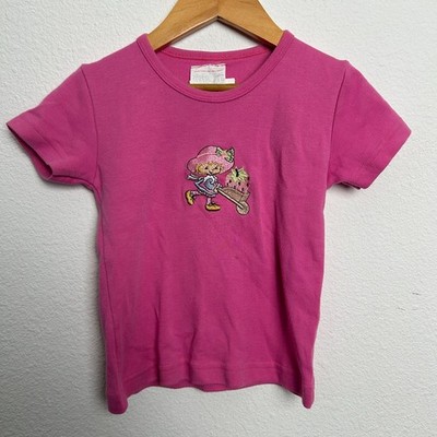 moda Tee Shirt Toddler Youth Medium Pink Strawberry Shortcake Short Sleeve