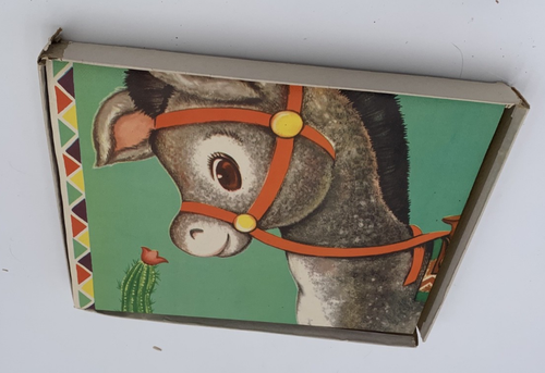 Vintage 1952 WHITMAN party fun donkey party pin the tail (No. 5352:49) - Picture 8 of 10