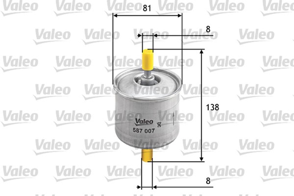 Valeo Kraftstofffilter 587007 Leitungsfilter FüR Ford Mazda Escort J6A Transit 3-image