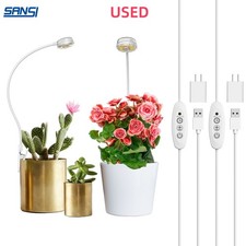 2PCS SANSI LED Grow Lights Dimmable for Indoor Potted Plants Full Spectrum Timer