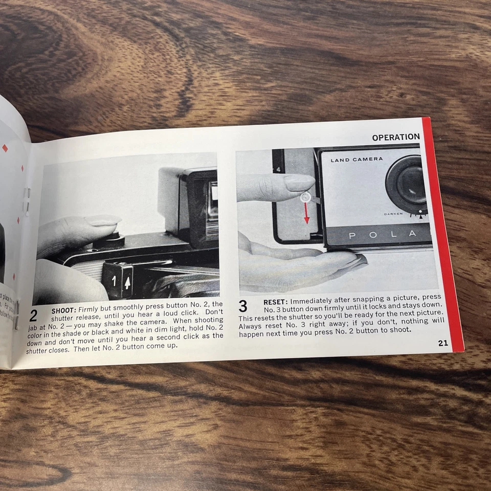 Vintage 1960s Polaroid Automatic 125 Land Camera Instruction Manual - Image 3 of 4