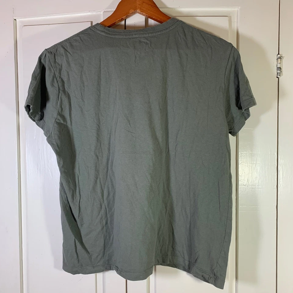 Camiseta para mujer Doe verde floral con gráfico de setas mediana Naturecore al aire libre Foto 3 de 4