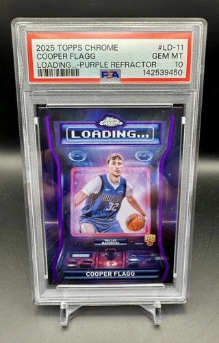 2025 Topps Chrome Cooper Flagg Base (PSA 10)
