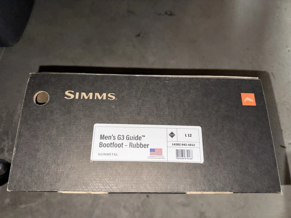 Simms Men’s G3 Guide Bootfoot Waders Rubber Sole- Size: 12 Large - Image 2 of 4